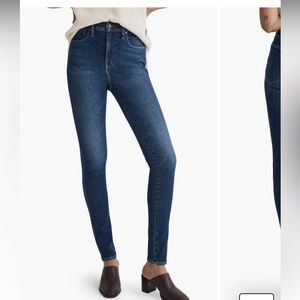 Madewell 10” High Rise Skinny blue denim jeans size 29